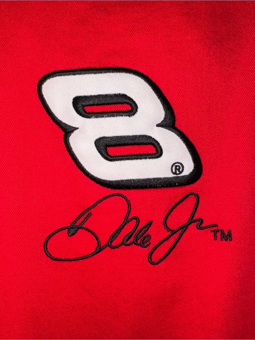 Winner’s Circle Dale Earnhardt Jr NASCAR Racing Jacket Youth Sz 14/16 Red Black